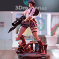 Lady Statue | Devil May Cry Fan Art by 3Dmoonn SFW,NSFW 3d printed,3d printed statue,Lady Statue,Devil May Cry statue,3d printed figure,nsfw statue
