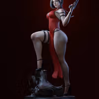 Statue Ada Wong v2 | Resident Evil Fan art par E.S Monster SFW,NSFW 3d printed,3d printed statue,Resident Evil Statue ,nsfw statue,Ada Wong statue