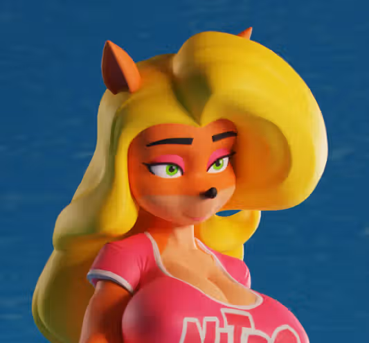 Tawna Statue | Crash Bandicoot Fan Art by PolyBitsArt SFW,NSFW 3d printed statue,3d printed,nsfw statue,3d printed figure,Tawna Statue,Crash Bandicoot statue