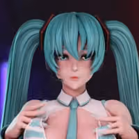 Hatsune Miku Statue | Vocaloid Fanart von Momoji3d SFW,NSFW 3d printed,3d printed statue,nsfw statue,Hatsune Miku statue,Vocaloid statue