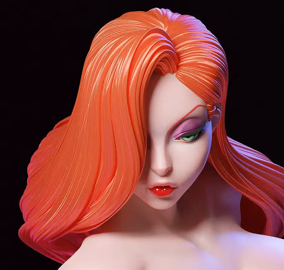 Jessica Rabbit Statue | Roger Rabbit Fan Art by E.S Monster SFW,NSFW 3d printed,3d printed statue,Jessica Rabbit Statue ,nsfw statue,Roger Rabbit statue 