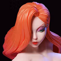 Jessica Rabbit Statue | Roger Rabbit Fan Art by E.S Monster SFW,NSFW 3d printed,3d printed statue,Jessica Rabbit Statue ,nsfw statue,Roger Rabbit statue