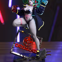 Rebecca Statue | Cyberpunk Edgerunners Fan Art by Momoji3d SFW,NSFW null
