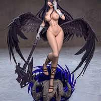 Albedo Statue | Overlord Fan Art by Azerama SFW,NSFW 3d printed,3d printed statue,nsfw statue,Albedo statue,Overlord statue