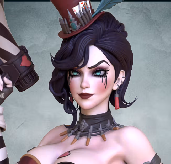 Moxxi Statue | Borderlands Fan Art by OXO3D SFW,NSFW 3d printed statue,3d printed,nsfw statue,3d printed figure,Moxxi Statue,Borderlands Statue