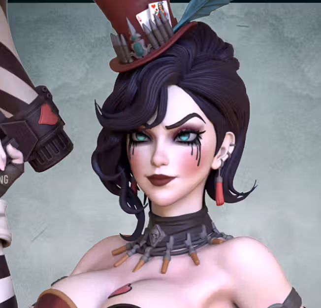 Moxxi Statue | Borderlands Fan Art by OXO3D SFW,NSFW 3d printed statue,3d printed,nsfw statue,3d printed figure,Moxxi Statue,Borderlands Statue
