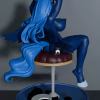 Princess Luna Chair Statue | My Little Pony Fanart von SpiderFlameFigures NSFW 3d printed statue,3d printed,nsfw statue,3d printed figure,Princess Luna statue,My Little Pony statue,furry statue