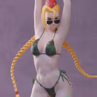Cammy Bikini Statue | Street Fighter Fanart von Abe3D SFW,NSFW 3d printed statue,cammy bikini statue,street fighter statue,3d printed figure,3d printed,nsfw statue