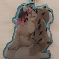Porte-clés Graboid Furry Girl | Tremors Porte-clés acrylique NSFW Graboid keychain,furry keychain,Tremors keychain,nsfw keychain