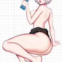 2B NieR Pool Party V1 Sticker | NieR: Automata Vinyl Sticker SFW,NSFW 2B sticker,nsfw sticker,NieR: Automata stickers