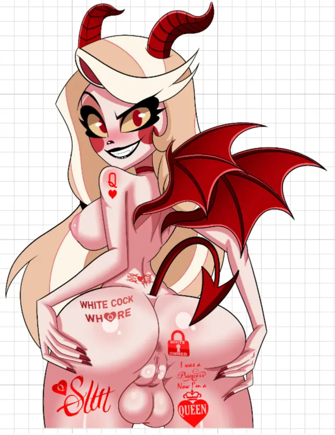 Pegatina Charlie Demon | Hazbin Hotel Pegatina de vinilo SFW,NSFW,Futa Hazbin Hotel sticker,nsfw sticker,Charlie stickers,futa sticker,futanari sticker