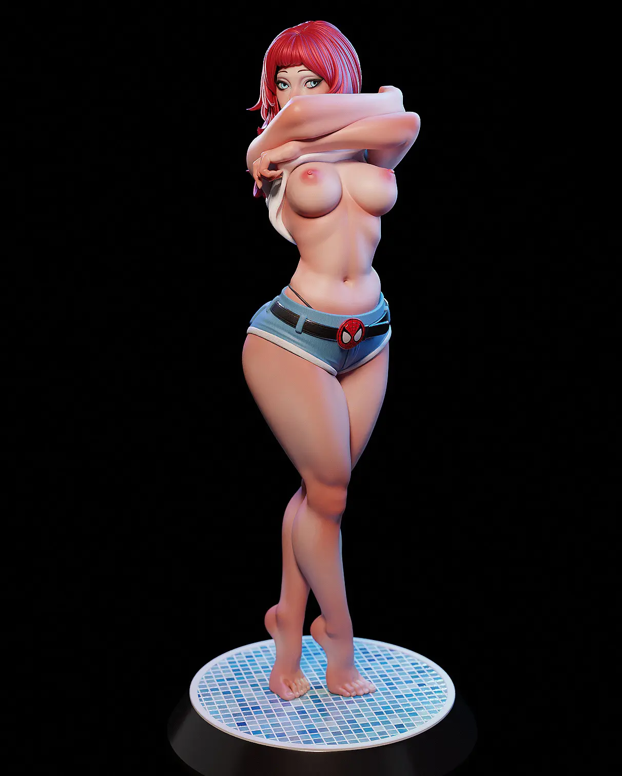 Mary Jane Statue | Marvel Fanart von E.S Monster SFW,NSFW 3d printed statue,3d printed,nsfw statue,3d printed figure,Mary Jane Statue,marvel statue
