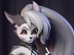 Loona Statue | Helluva Boss Fan Art by Azaak3d SFW,NSFW 3d printed statue,3d printed,nsfw statue,furry statue,loona statue,Helluva Boss Statue