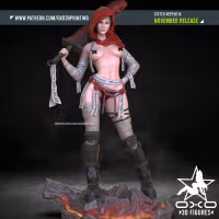 Sister Repentia Statue | 40k Fan Art by OXO3D SFW,NSFW 3d printed,nsfw statue,3d printed figure,Warhammer 40k Statue,Sister Repentia Statue