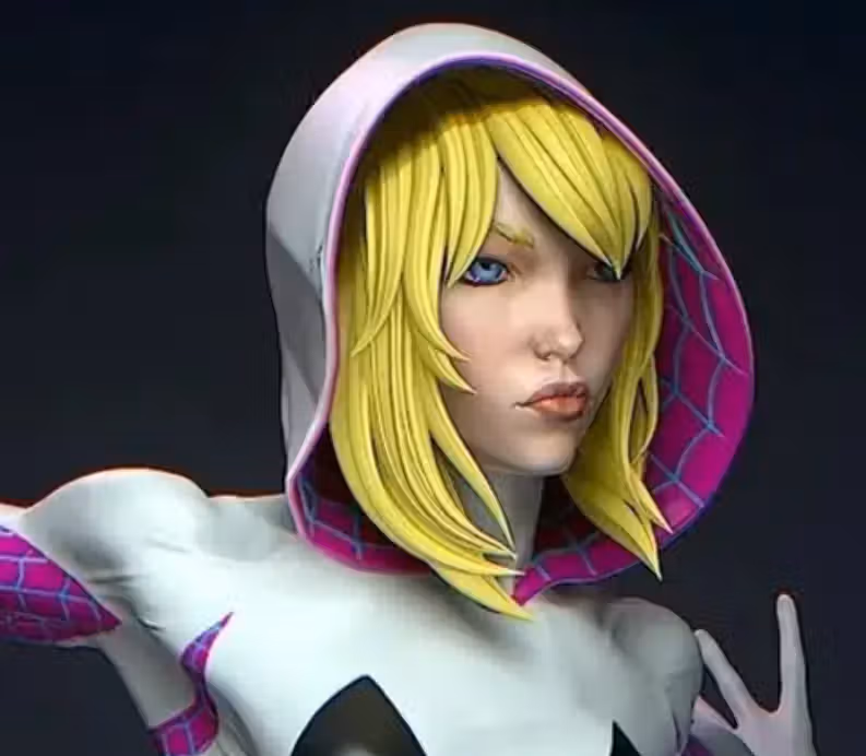 Spider Gwen Statue | Marvel Fan Art by Yan-H SFW,NSFW 3d printed statue,3d printed,nsfw statue,3d printed figure,Spider Gwen statue,marvel statue