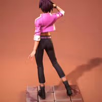 Invisigal Statue | Blonde Blazer Fanart von Kuru Figure SFW 3d printed statue,Dispatch statue,Invisigal statue,3d printed figure,3d printed