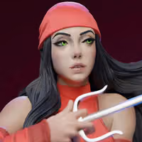 Elektra Statue | Marvel Fan Art by E.S Monster SFW,NSFW 3d printed,3d printed statue,Elektra Statue ,nsfw statue,Marvel statue