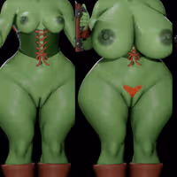 Goblin Girl Barmaid Statue | Original Fan Art by Digital Dark SFW,NSFW,Futa futa statue,3d printed,nsfw statue,Goblin Girl Barmaid Statue,3d printed figure,3d printed,futa figurines,futanari figurines,futanari statue