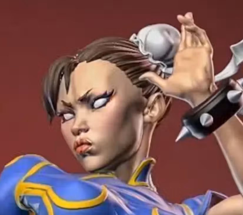 Chun Li Statue | Street Fighter Fan Art by Yan-H SFW,NSFW 3d printed statue,3d printed,3d printed figure,nsfw statue,Chun Li statue,Street Fighter statue