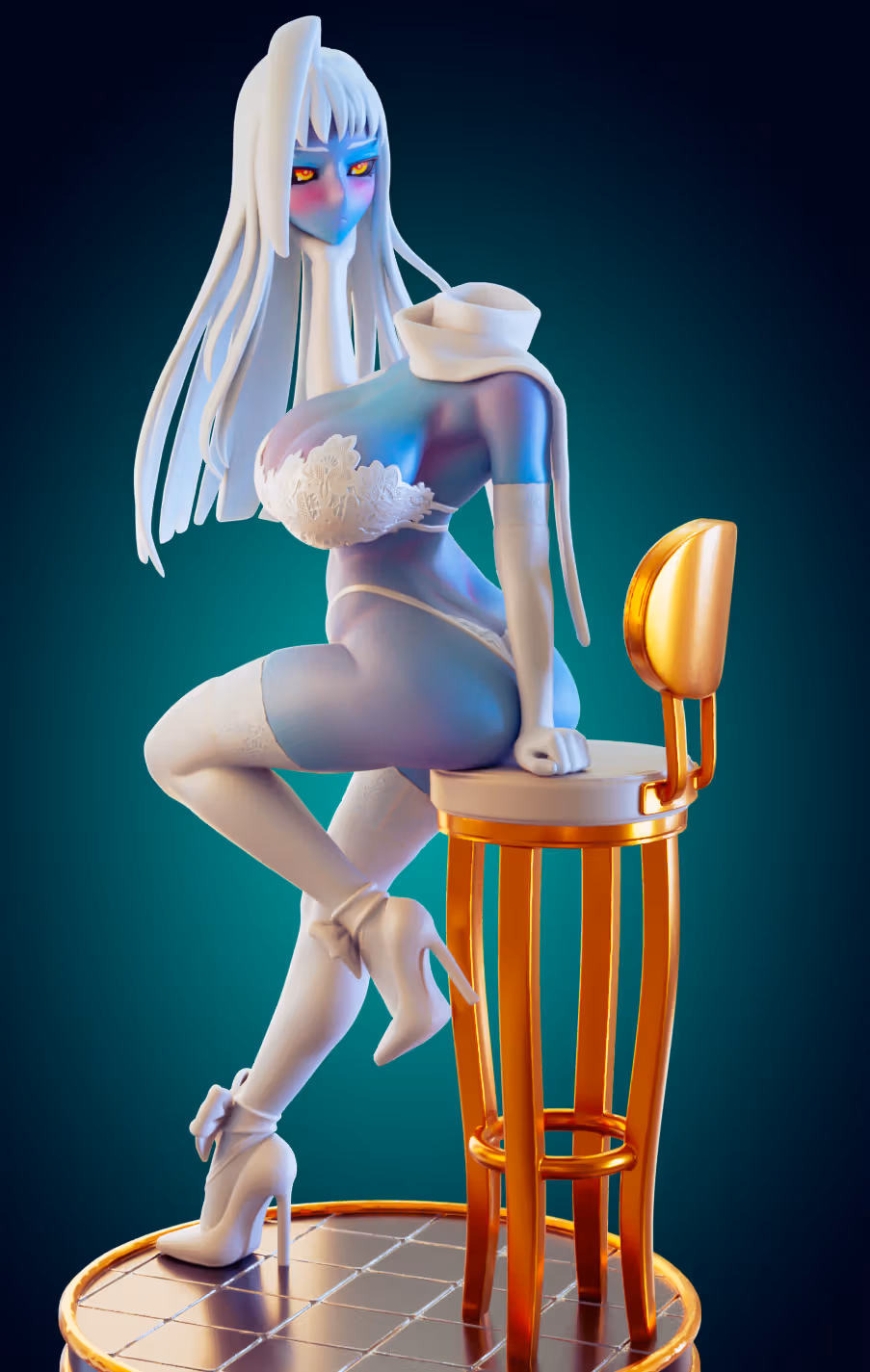 Figura Lala Wedding Girl Furry | Monster Girl Fanart autorstwa Officer Rhu SFW,NSFW,Futa 3d printed statue,3d printed,3d printed figure,Lala Wedding Girl Statue,Monster Girl Statue,futa statue,futa figurines,futanari figurines,futanari statue,nsfw statue,furry statue
