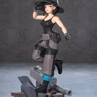 Oze Maki Statue | Fire Force Fan Art by Azerama SFW,NSFW 3d printed,3d printed statue,nsfw statue,Oze Maki statue,Fire Force statue