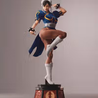 Statua Chun-Li | Street Fighter Fan art di Abe3D SFW,NSFW 3d printed statue,chun-li statue,street fighter statue,3d printed figure,3d printed,nsfw statue