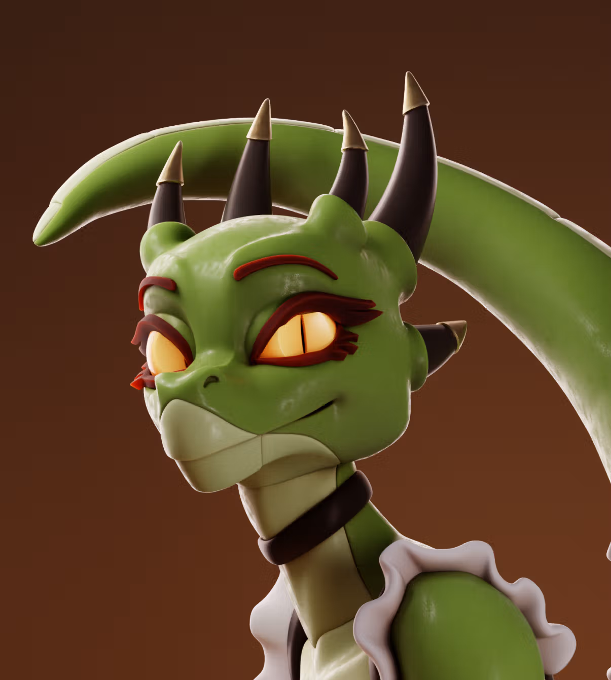 The Lusty Argonian v2 Maid Statue | Original Fan Art by Gray World NSFW 3d printed statue,3d printed,Argonian Maid Statue,dragon statue,nsfw statue,3d printed figure