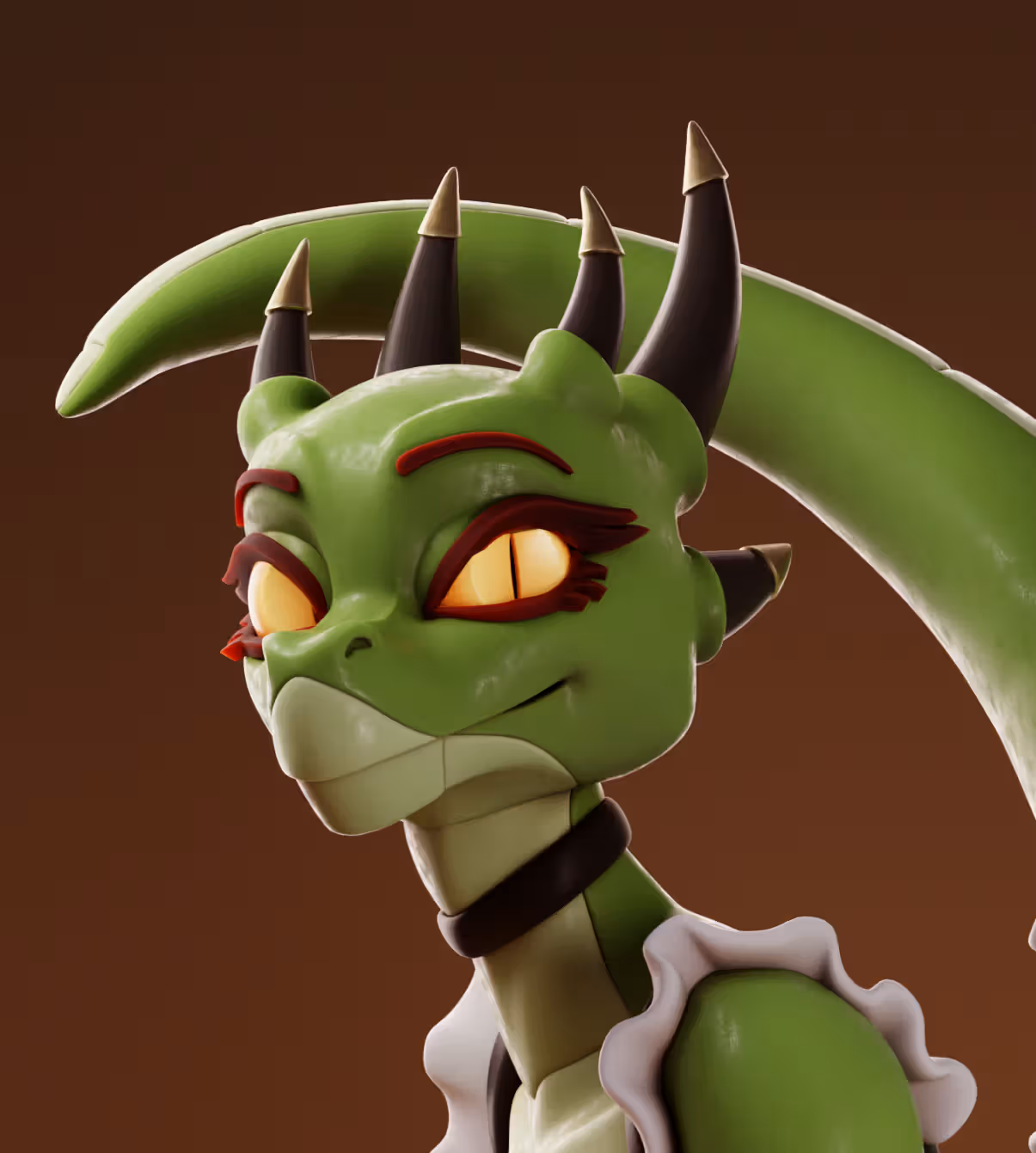 The Lusty Argonian v2 Maid Statue | Original Fan Art by Gray World NSFW 3d printed statue,3d printed,Argonian Maid Statue,dragon statue,nsfw statue,3d printed figure