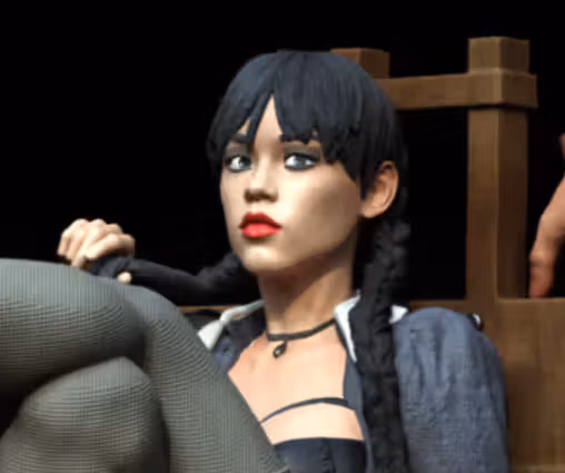 Statue Wednesday | The Addams Family Fan art par Exclusive3dprints SFW,NSFW Wednesday Statue,3d printed figure,nsfw statue,3d printed,3d printed statue
