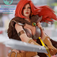 Red Sonja Statue | Marvel Fanart von 3Dmoonn SFW,NSFW 3d printed statue,3d printed,nsfw statue,3d printed figure,Red Sonja Statue,Marvel statue