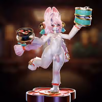 Zhao Chinese Cuisine Furry Statue | Zenless Zone Zero Fan Art by Onagaba SFW,NSFW,Futa 3d printed statue,3d printed,3d printed figure,Zenless Zone Zero statue,Zhao Statue,nsfw statue,furry statue