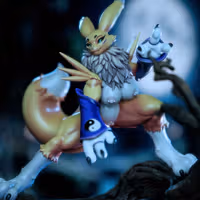 Renamon Furry Tree Statue | Digimon Fan Art by Gatsu SFW,NSFW,Futa 3d printed statue,3d printed,nsfw statue,futa statue,Digimon Statue,Renamon statue,futa figurines,futanari figurines,futanari statue,furry statue
