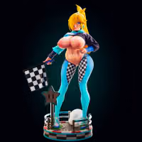 Racer Rosalina Statue | Super Mario Fanart von Officer Rhu SFW,NSFW,Futa 3d printed statue,3d printed,3d printed figure,Super Mario Statue,Rosalina Statue,nsfw statue,futa figurines,futanari figurines,futanari statue,futa statue