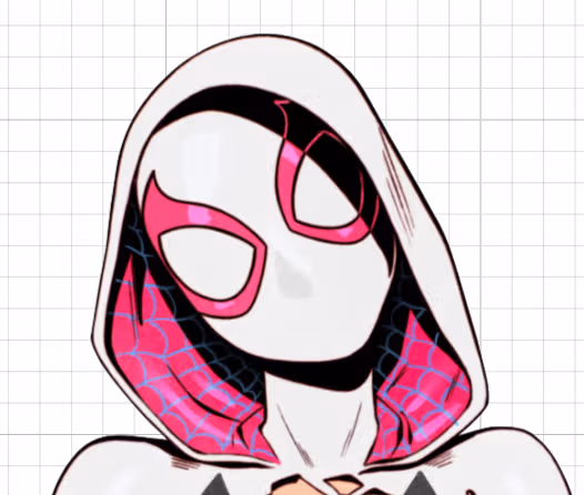Spider Gwen Mask Futa Sticker | Marvel Futanari Stickers Ecchi Cartoon Futa futa sticker,stickers,Spider Gwen sticker,Marvel sticker