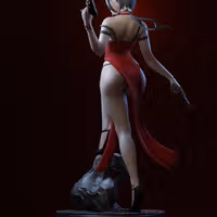 Statue Ada Wong v2 | Resident Evil Fan art par E.S Monster SFW,NSFW 3d printed,3d printed statue,Resident Evil Statue ,nsfw statue,Ada Wong statue