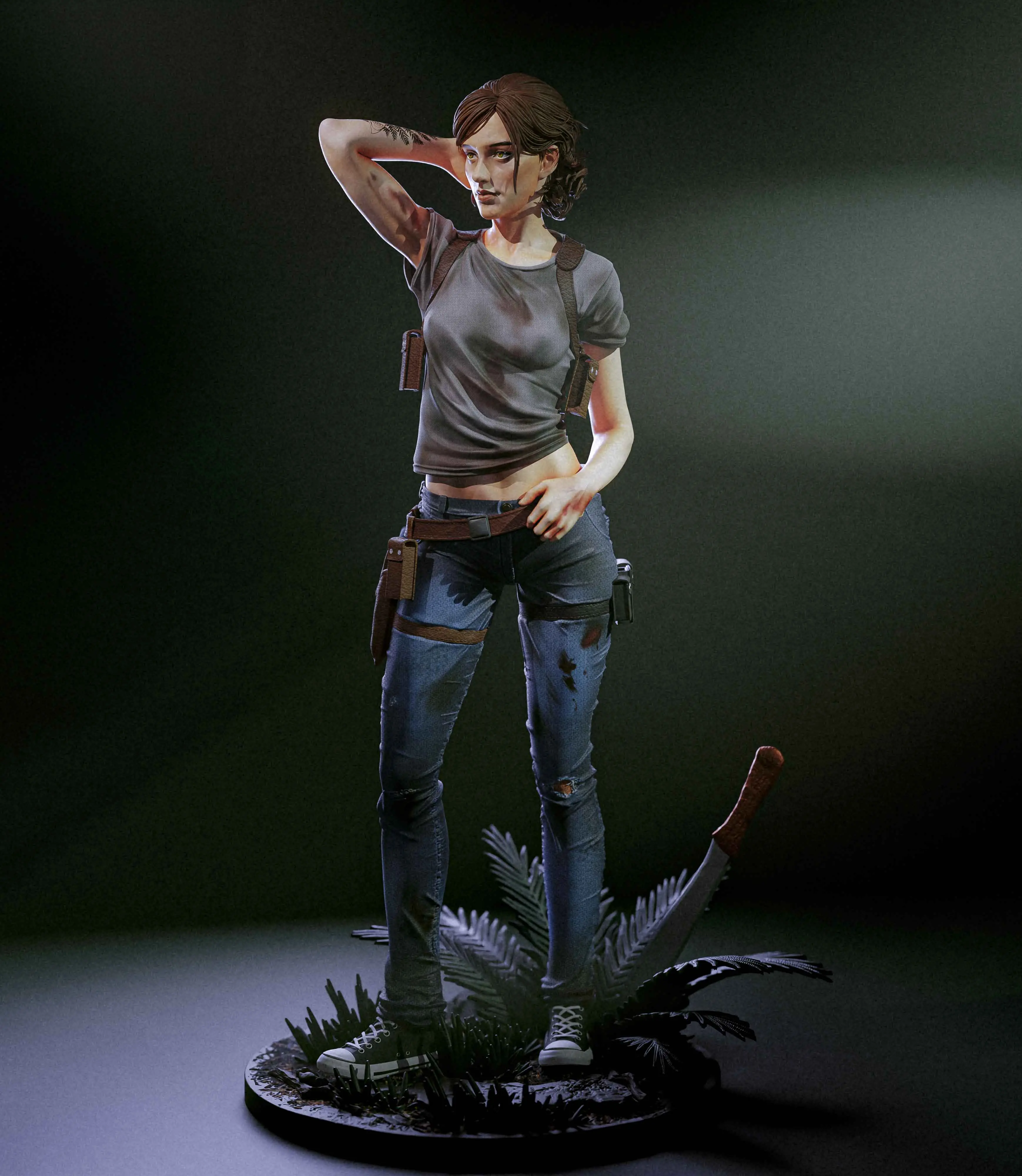 Ellie Williams Statue | The Last of Us Fanart von Abe3D SFW,NSFW 3d printed statue,The Last of Us Statue,Ellie Williams statue,3d printed figure,3d printed,nsfw statue