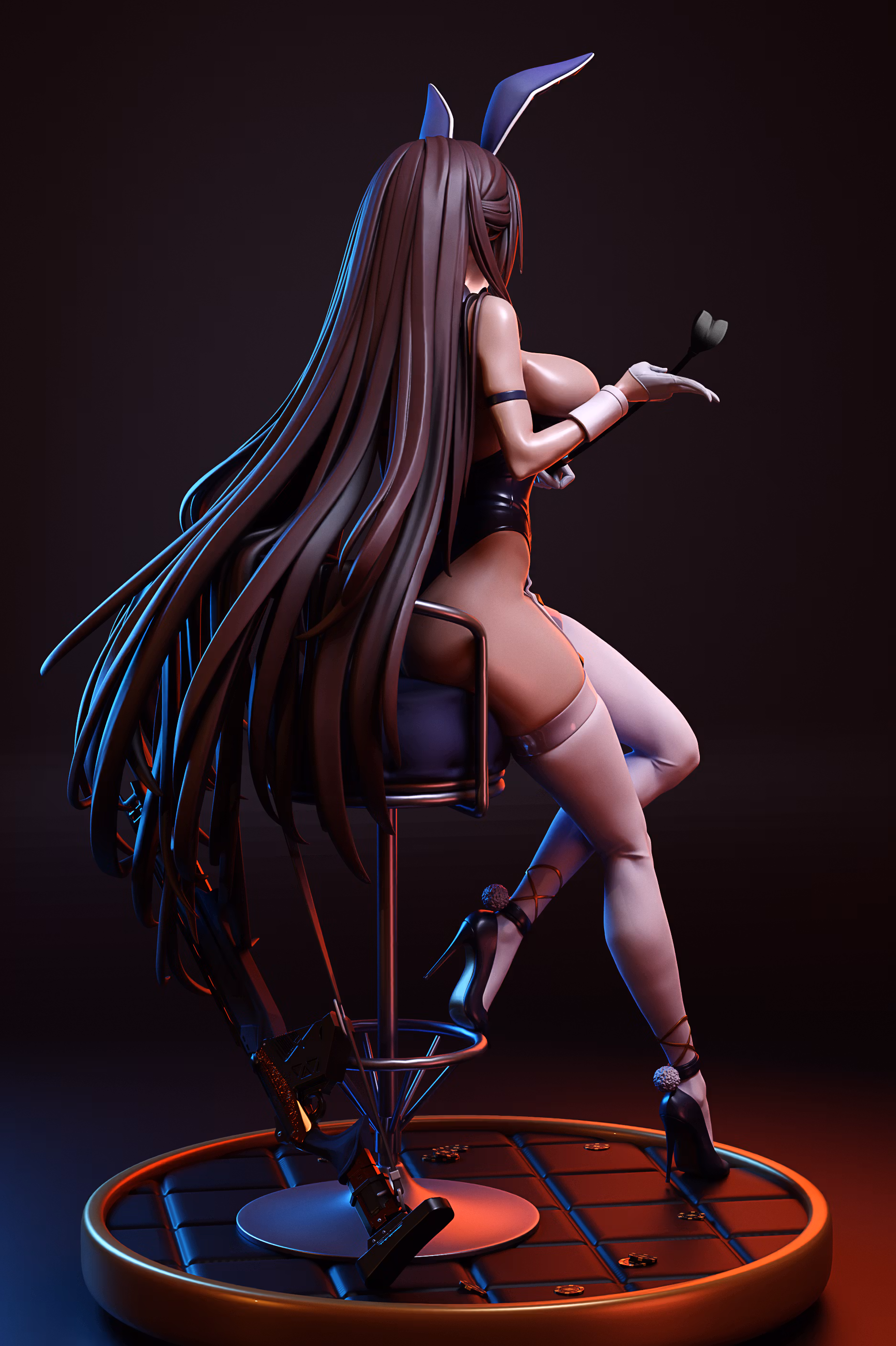 Statue Marciana Bunny | NIKKE Fan art par Kuru Figure SFW 3d printed statue,Marciana Bunny statue,NIKKE statue,3d printed figure,3d printed