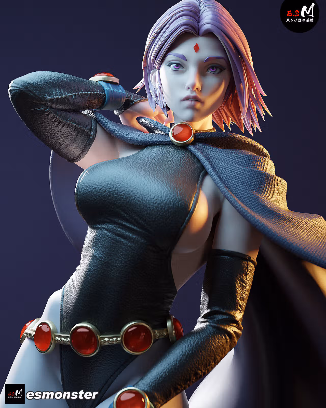 Raven Statue | DC Fan Art by E.S Monster SFW,NSFW 3d printed statue,3d printed,nsfw statue,3d printed figure,Raven Statue,DC Statue
