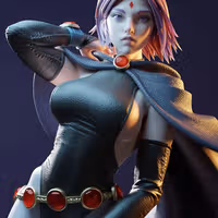 Raven Statue | DC Fan Art by E.S Monster SFW,NSFW 3d printed statue,3d printed,nsfw statue,3d printed figure,Raven Statue,DC Statue