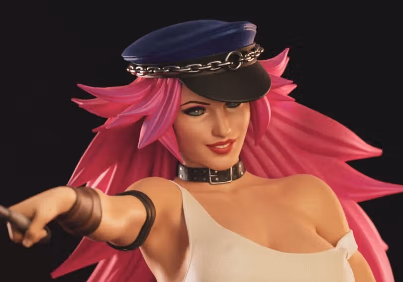 Poison Statue | Street Fighter Fan Art by Abe3D SFW,NSFW 3d printed statue,Poison statue,Street Fighter statue,3d printed figure,3d printed,nsfw statue
