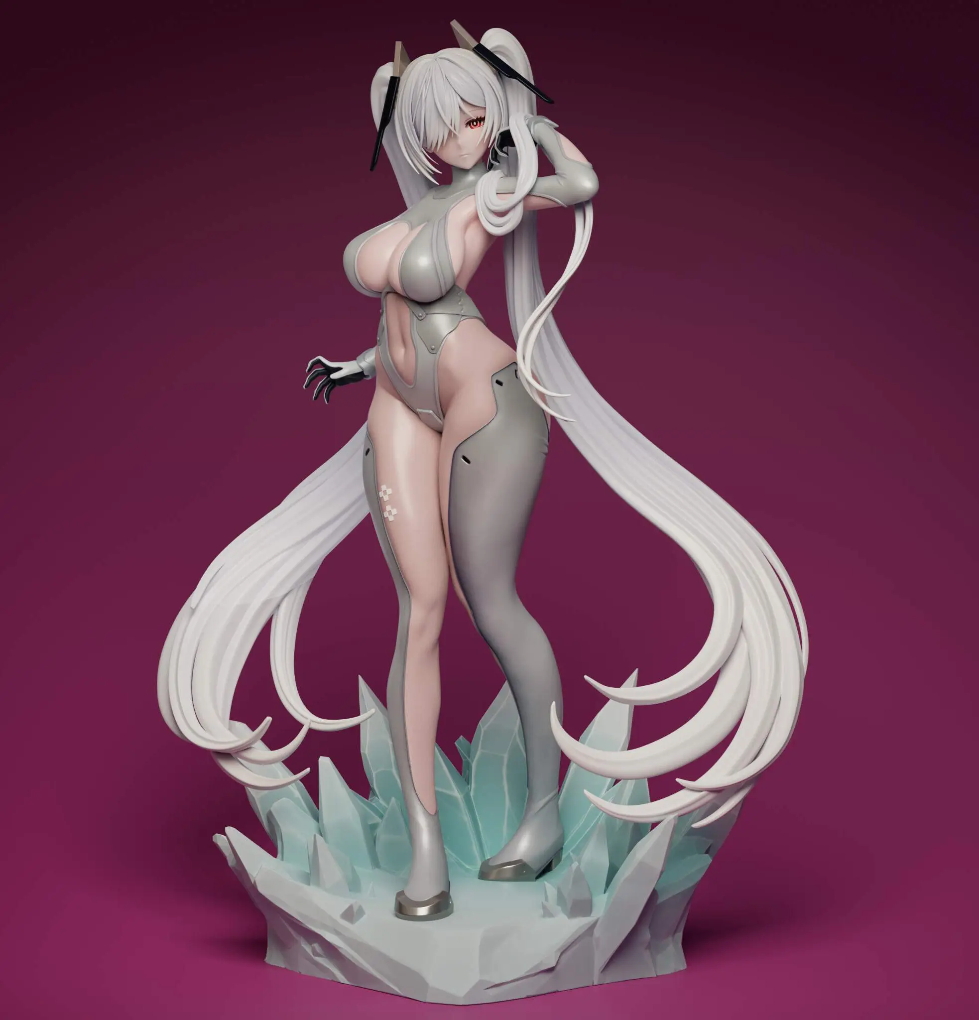 Cinderella Statue | NIKKE Fanart von Abe3D SFW,NSFW 3d printed statue,Cinderella Statue,NIKKE statue,3d printed figure,3d printed,nsfw statue