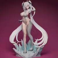 Cinderella Statue | NIKKE Fanart von Abe3D SFW,NSFW 3d printed statue,Cinderella Statue,NIKKE statue,3d printed figure,3d printed,nsfw statue