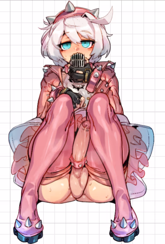 Adesivo Elphelt Valentine Shy | Guilty Gear Adesivo in vinile SFW,Futa stickers,Guilty Gear sticker,Elphelt Valentine sticker,futa sticker,sfw sticker,futanari sticker