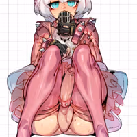 Adesivo Elphelt Valentine Shy | Guilty Gear Adesivo in vinile SFW,Futa stickers,Guilty Gear sticker,Elphelt Valentine sticker,futa sticker,sfw sticker,futanari sticker