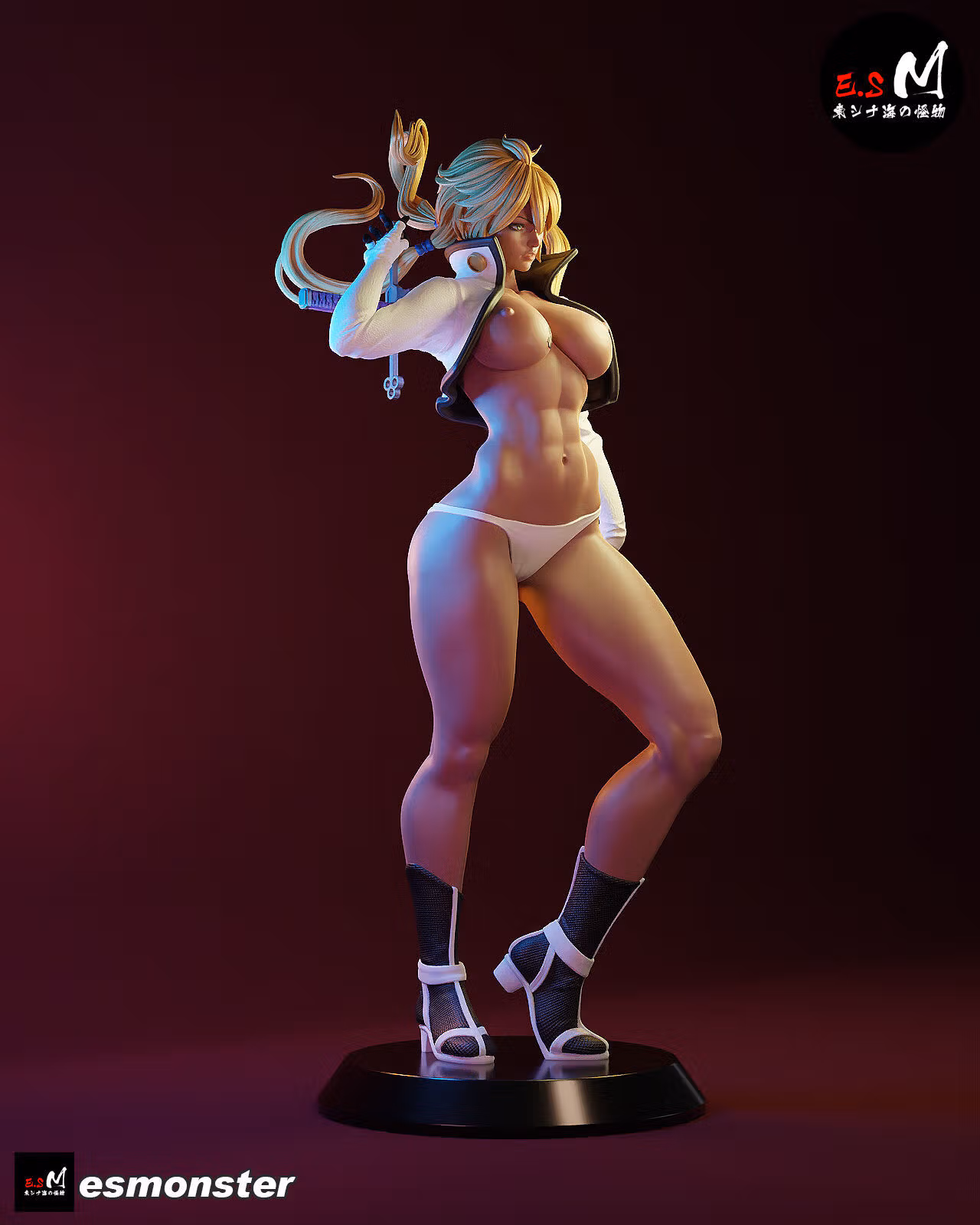 Tear Halibe Statue | Bleach Fan Art by E.S Monster SFW,NSFW 3d printed statue,3d printed,nsfw statue,3d printed figure,Tear Halibe Statue,Bleach Statue