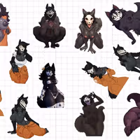 Malo Mega Pack Sticker | SCP Vinyl Sticker NSFW furry sticker,malo sticker,nsfw sticker,scp sticker,monster girl