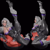 Figura Black Cat Sit | Marvel Fanart autorstwa Digital Dark SFW,NSFW,Futa 3d printed statue,3d printed,nsfw statue,futa statue,Marvel Statue,Black Cat Statue,futa figurines,futanari figurines,futanari statue