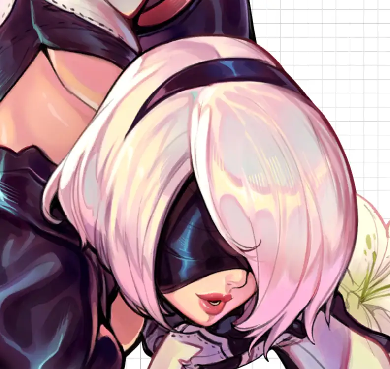 2B NieR Big Ass v1 Sticker | NieR: Automata Vinyl Sticker SFW 2B sticker,sfw sticker,NieR: Automata stickers