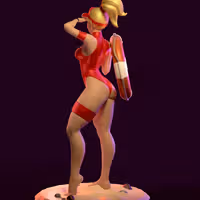 Statua Mercy Lifeguard | Overwatch Fan art di Azaak3d SFW 3d printed statue,3d printed,sfw statue,Overwatch statue,Mercy statue