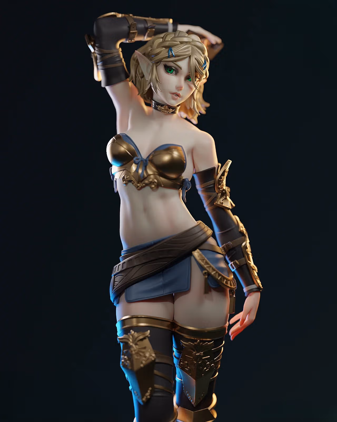 Zelda Statue | The Legend of Zelda Fanart von E.S Monster SFW,NSFW 3d printed,3d printed statue,Lara Croft Statue ,nsfw statue,Tomb Raider statue 